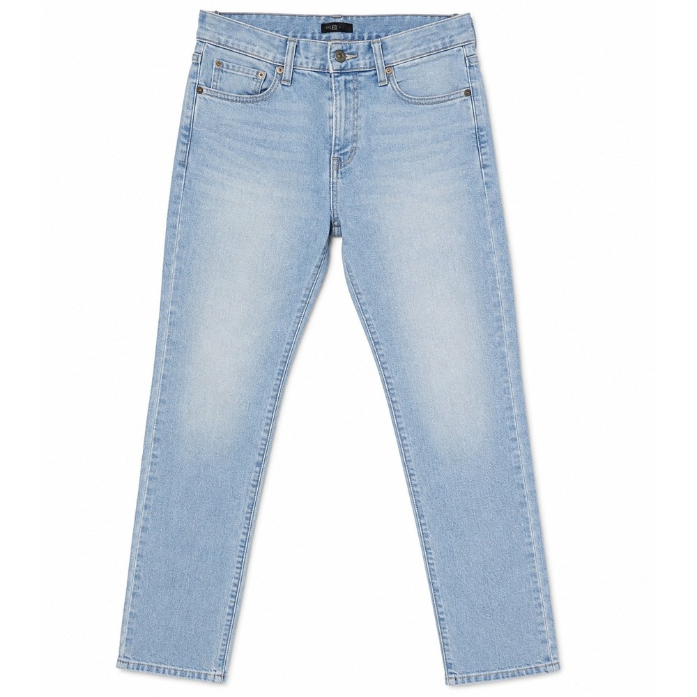 Uniqlo Slim Straight Jeans Womens 27x32 Light Blue Excellent Stretch Denim